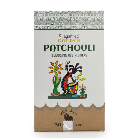 30g Golden Patchouli füstölő gyanta rudak (6db)