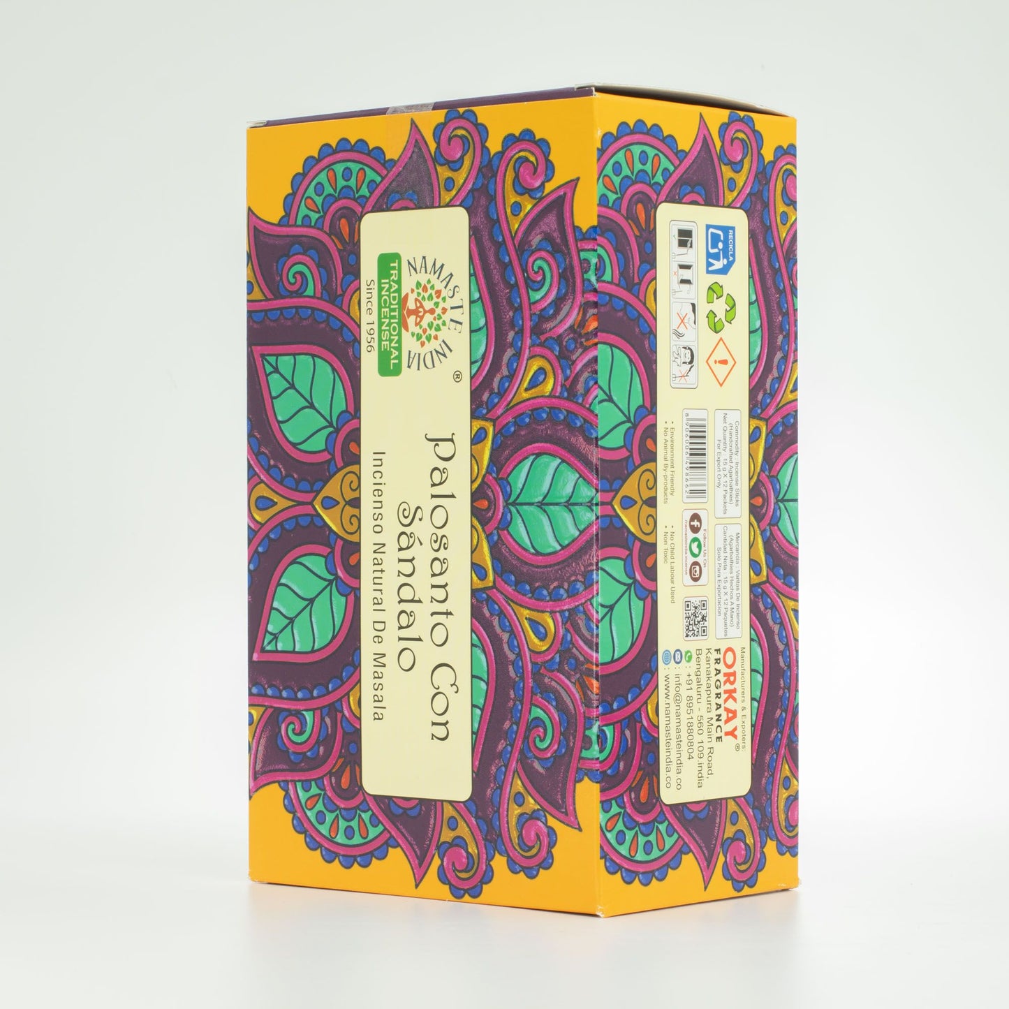 Namaste Mandala Masala füstölő - Palo Santo szantálfával