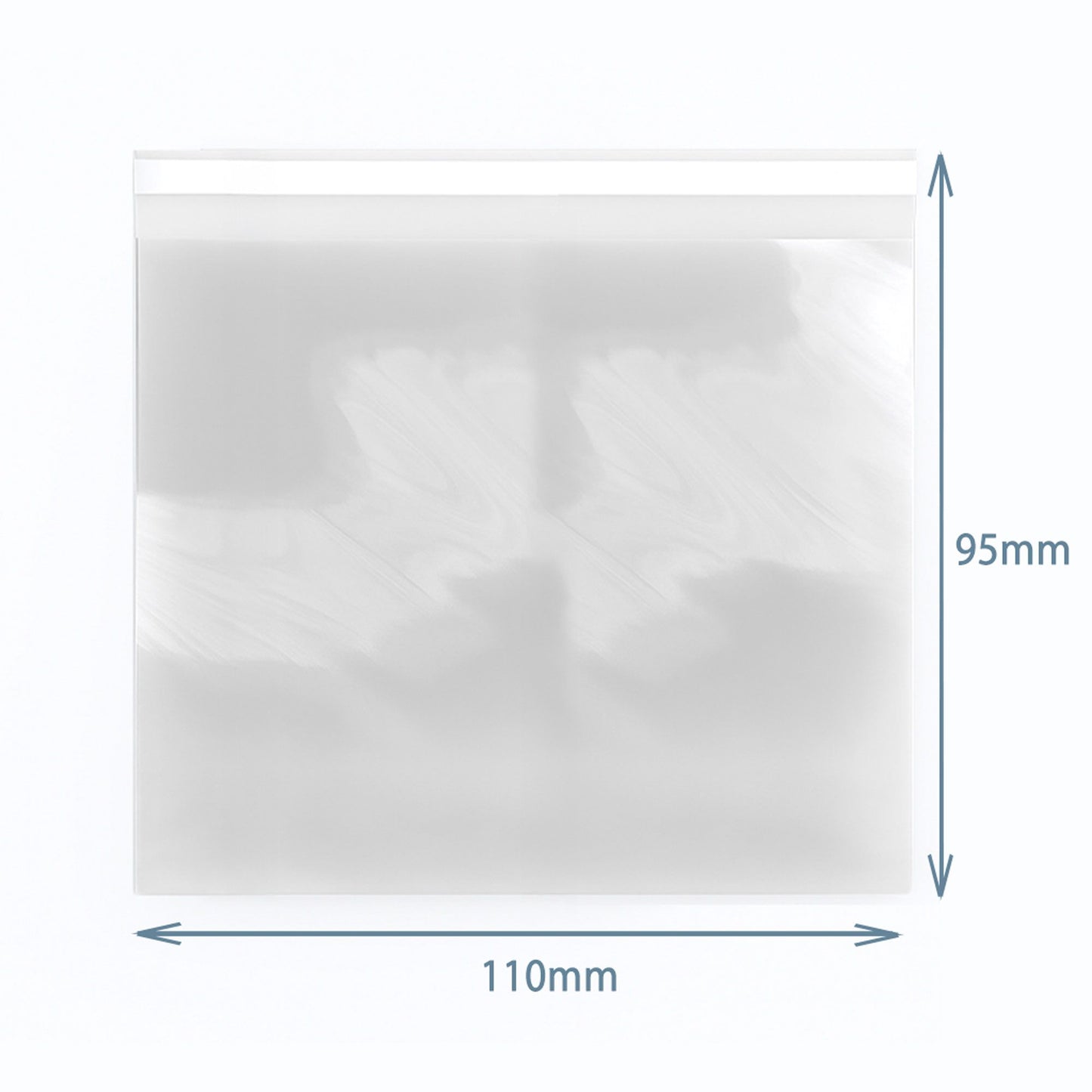 Polipropilén zacskók 110x95mm visszazárható (500 db)