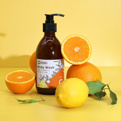 Aromaterápiás tusfürdő C-vitaminnal – Narancs és citrom
