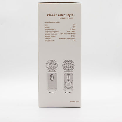Retro álló gramofon hangszóró (extra hangos) – Bluetooth – 8 watt