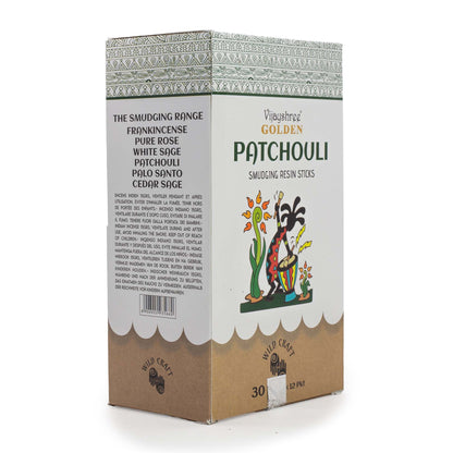 30g Golden Patchouli füstölő gyanta rudak (6db)