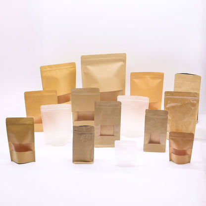 10 db Kraft ablakos zacskó 18x26 cm