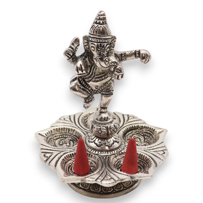 Táncoló Ganesha füstölőtartó 14x10 cm