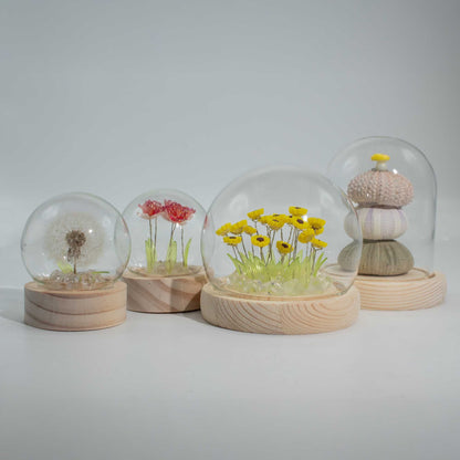Floral Glow kerti kupola – 10 rózsaszín rózsa – LED USB