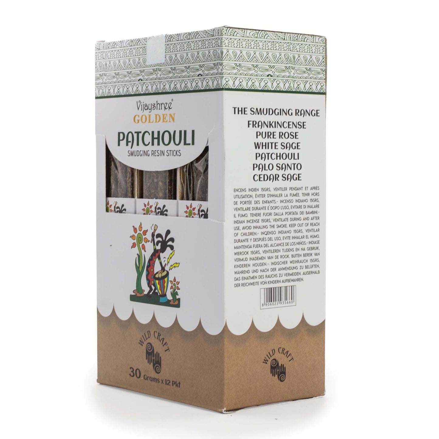 30g Golden Patchouli füstölő gyanta rudak (6db)