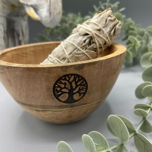 Fa Smudge és Rituális Áldozati Tál – Életfa – 12x7cm