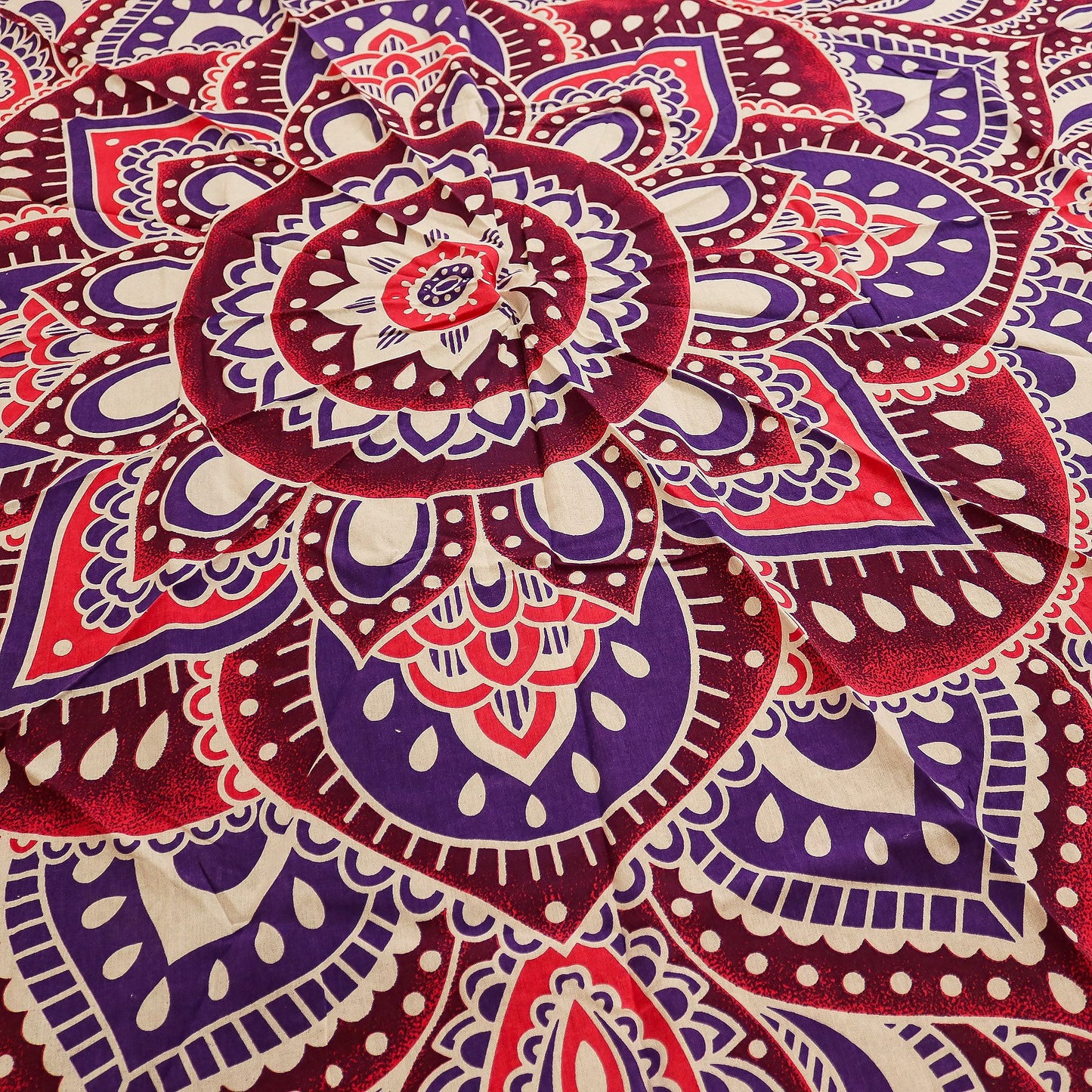 Nagy mandala kerek kép (180 cm) – rózsaszín és lila
