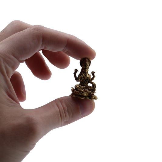 Réz miniatűr istenek - Laxmi (11g) - 30mm