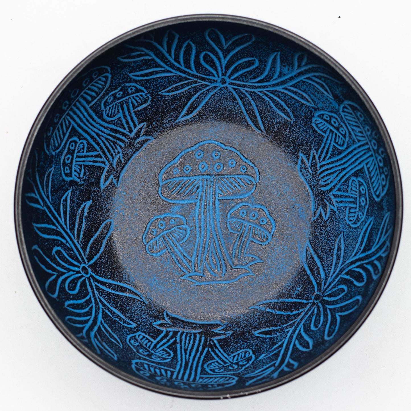Alumínium éneklőtál – Varázsgomba – Kék (20 cm)