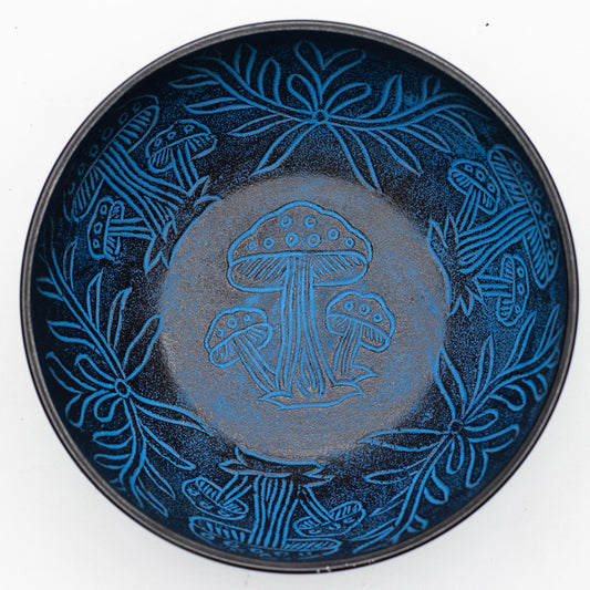 Alumínium éneklőtál – Varázsgomba – Kék (20 cm)