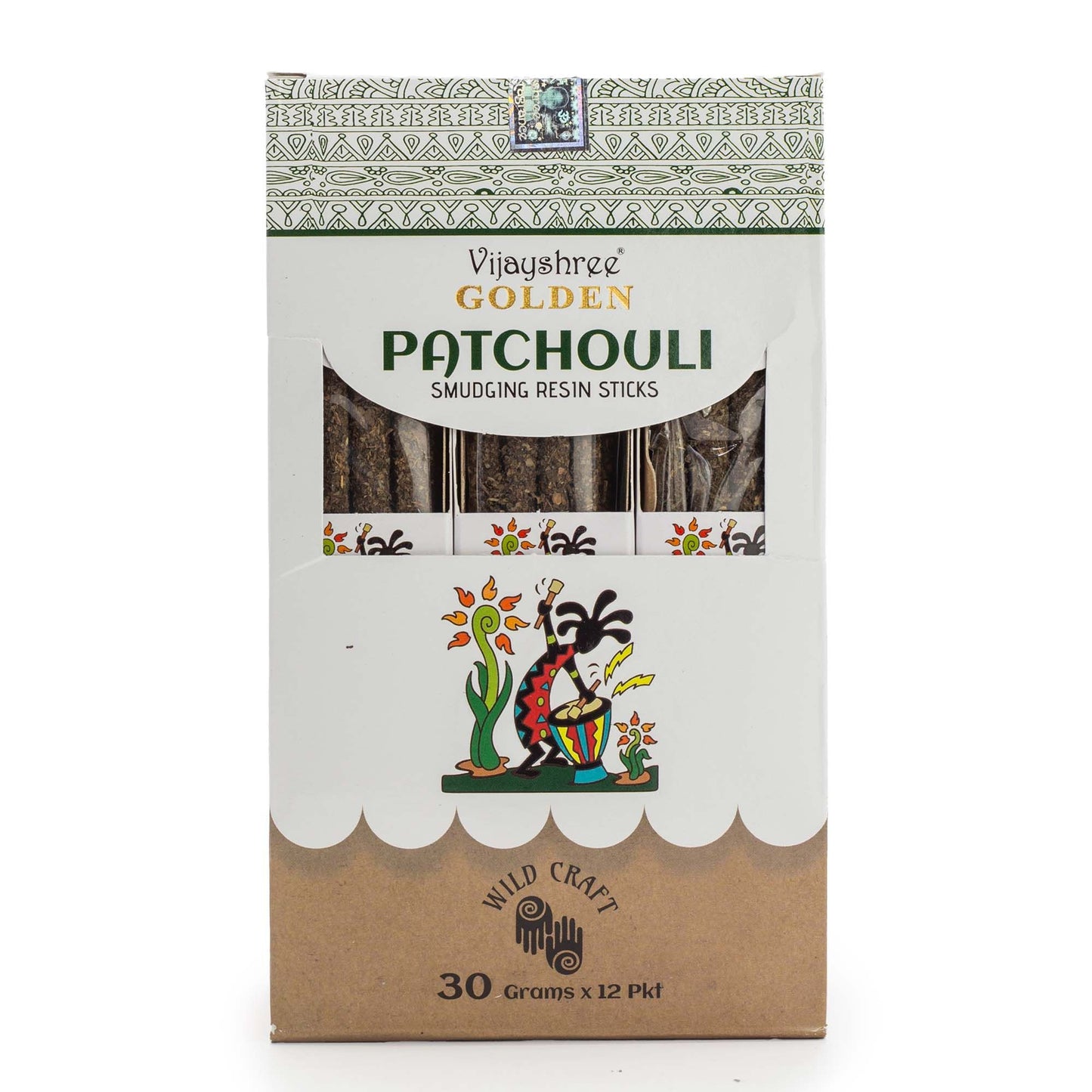 30g Golden Patchouli füstölő gyanta rudak (6db)