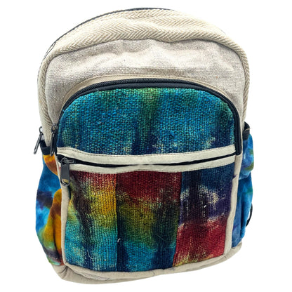 Tiedye kender közepes hátizsák, minta nélkül