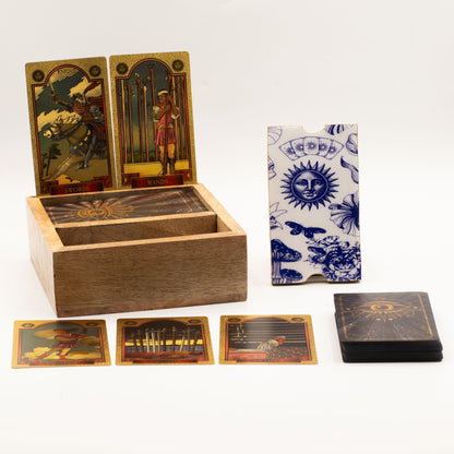 Kétrekeszes Tarot Doboz Kártyatartóval