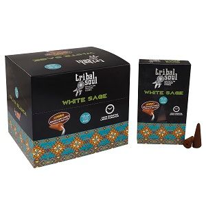 Tribal Soul visszafolyós füstölő - Fehér Zsálya