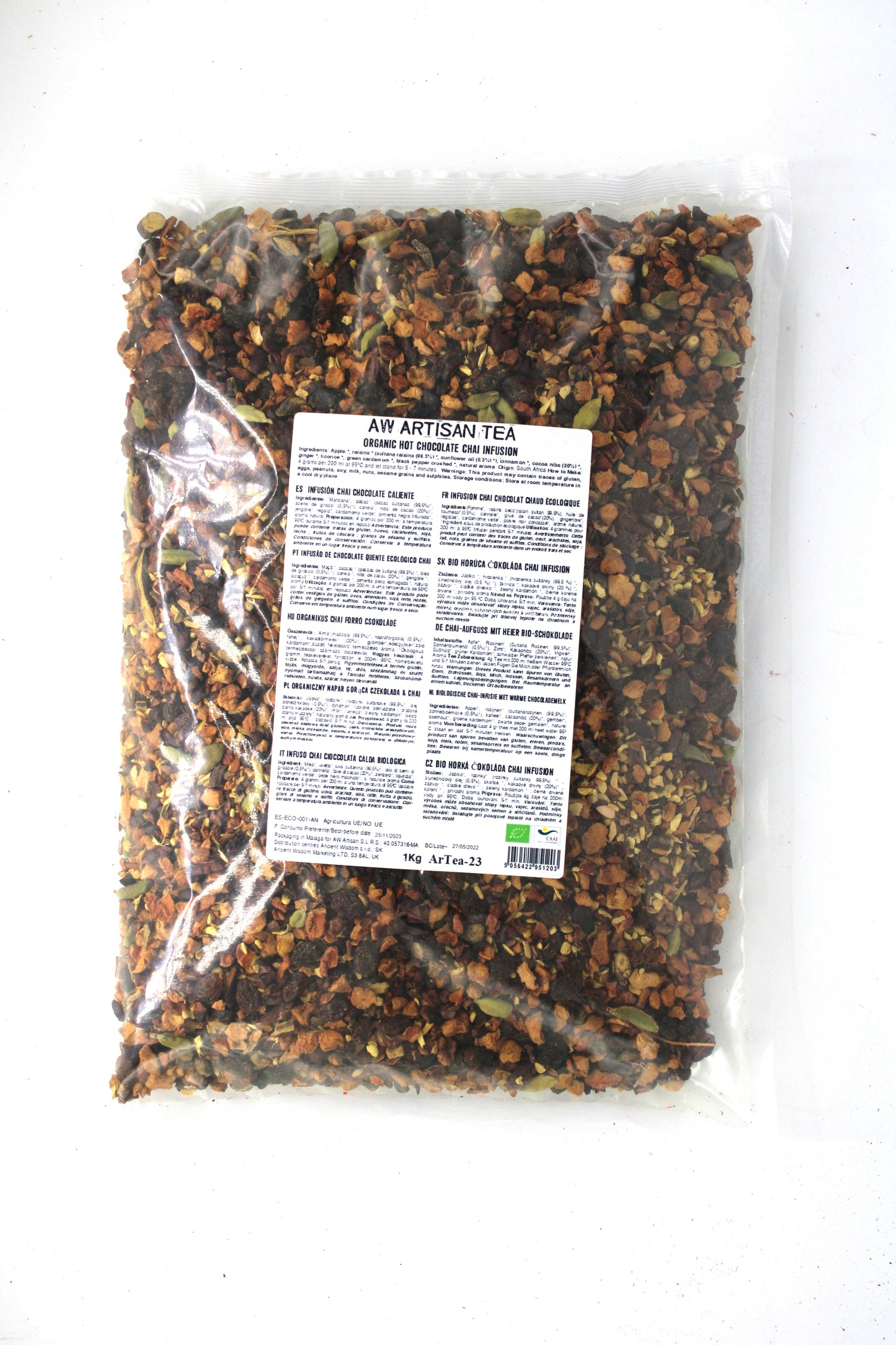 Bio Forró Csokoládé Chai Infúzió 1kg
