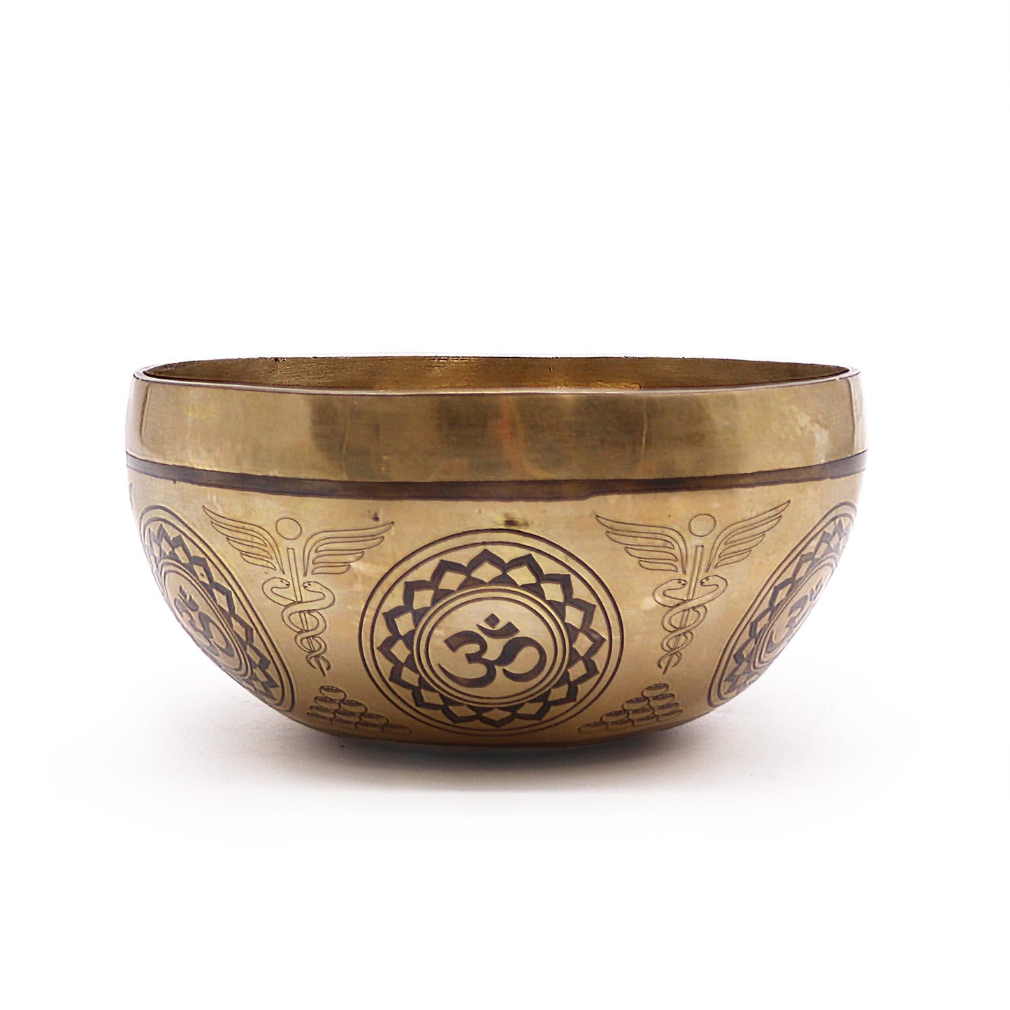 Tibeti gyógyító vésett tál – 16 cm – 7 csakra
