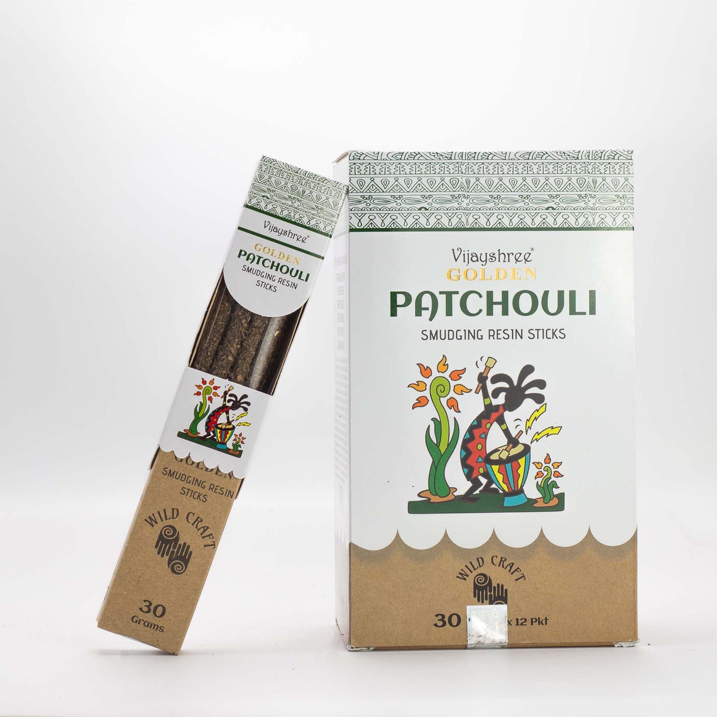 30g Golden Patchouli füstölő gyanta rudak (6db)