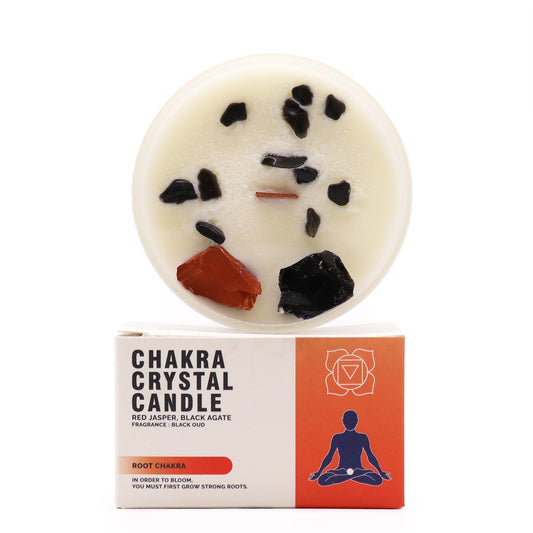 Chakra Kristály Gyertyák - Gyökér csakra