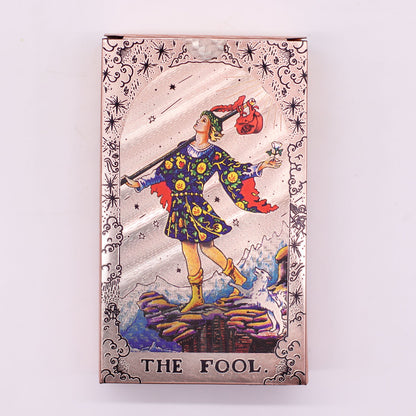 Rozé arany fóliás tarot kártya szett – Holdfázis – füzettel
