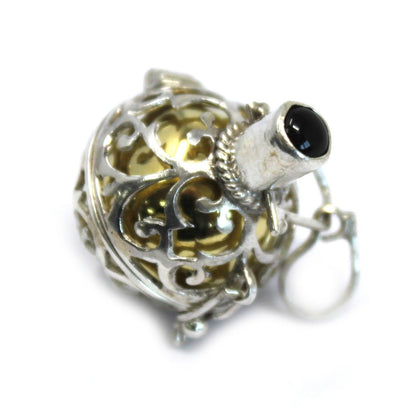 Ezüst angyalcsengő - Éjszaka - 18 mm