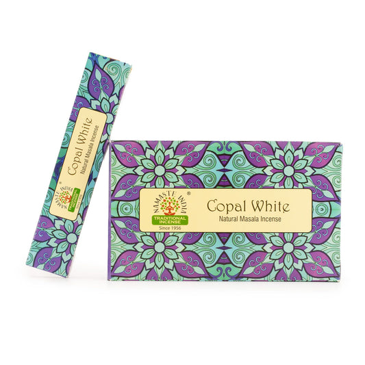 Namaste Mandala Masala füstölő - Fehér kopál