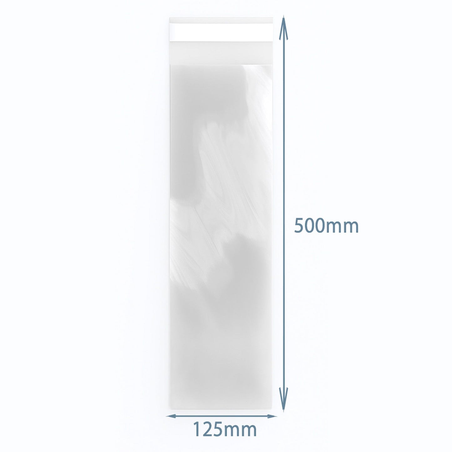 Polipropilén zacskók 125x500mm, visszazárható (500 db)