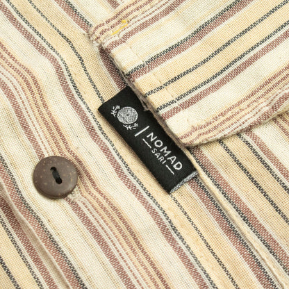 Nomad Sari Grandad Shirt - Brown Beige - Medium