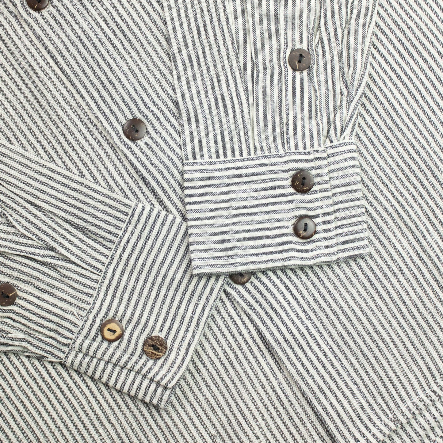 Nomad Sari Grandad Shirt - Grey Stone