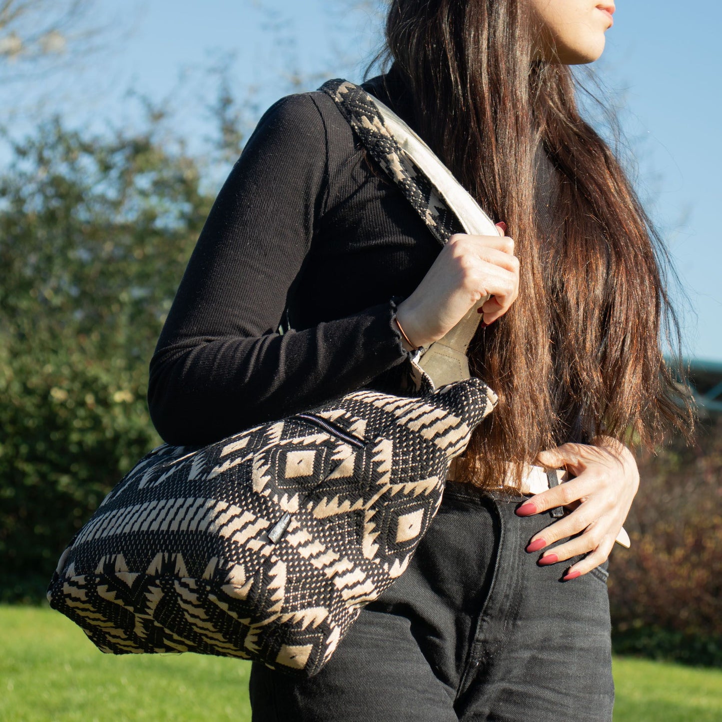 Jacquard Natural Bags - Desert Loom - Wander Muse Bag