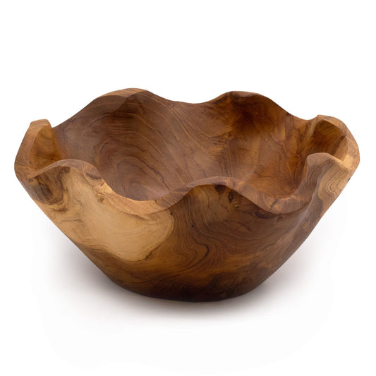 Közepes simaságú tíkfa gyümölcsöstál – 21x9cm