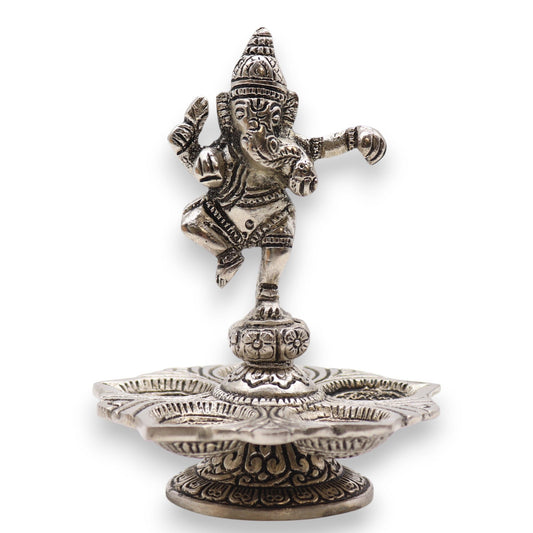 Táncoló Ganesha füstölőtartó 14x10 cm