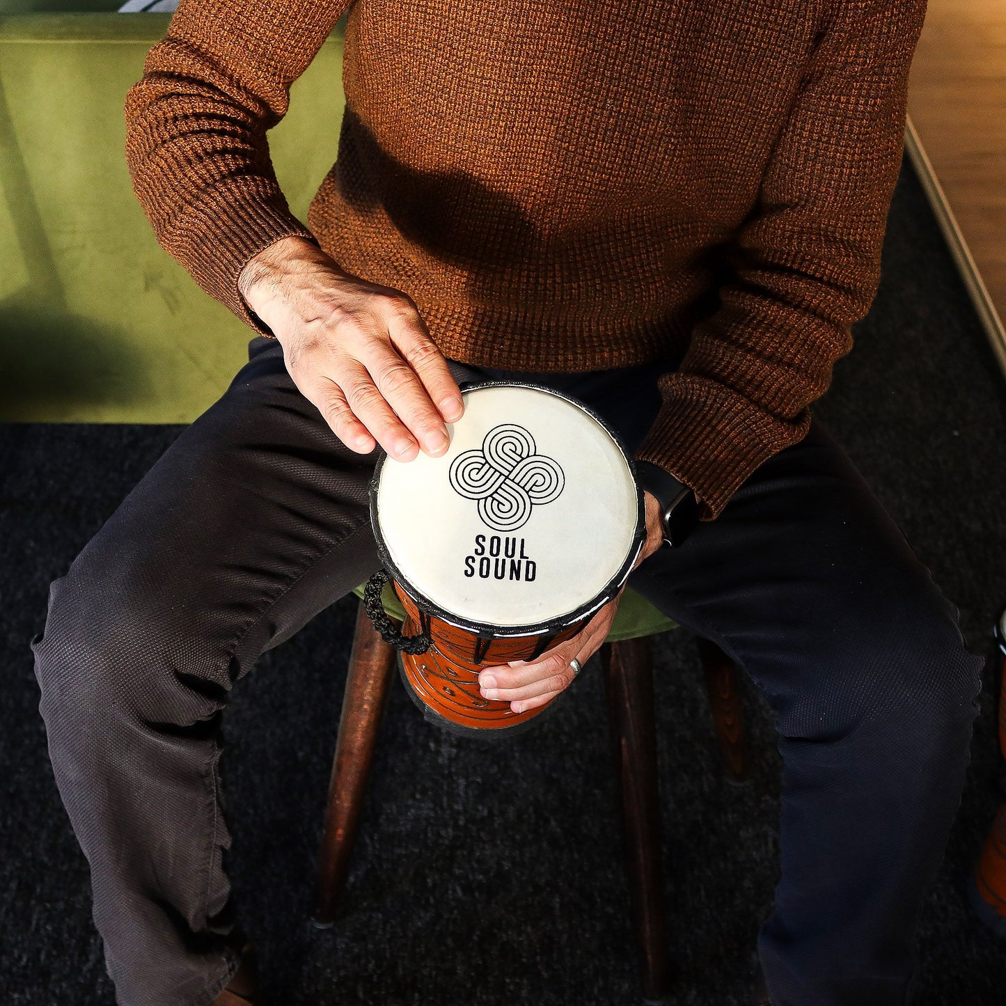 Kis professzionális Djembe dob - Soul Sound (mély) - Kicsi 30 cm (15 cm átmérő)