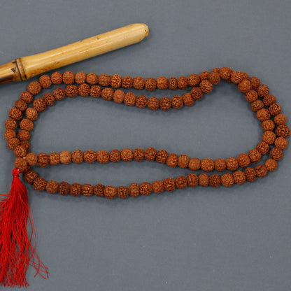 108 szemes Rudraksha Mala – barna