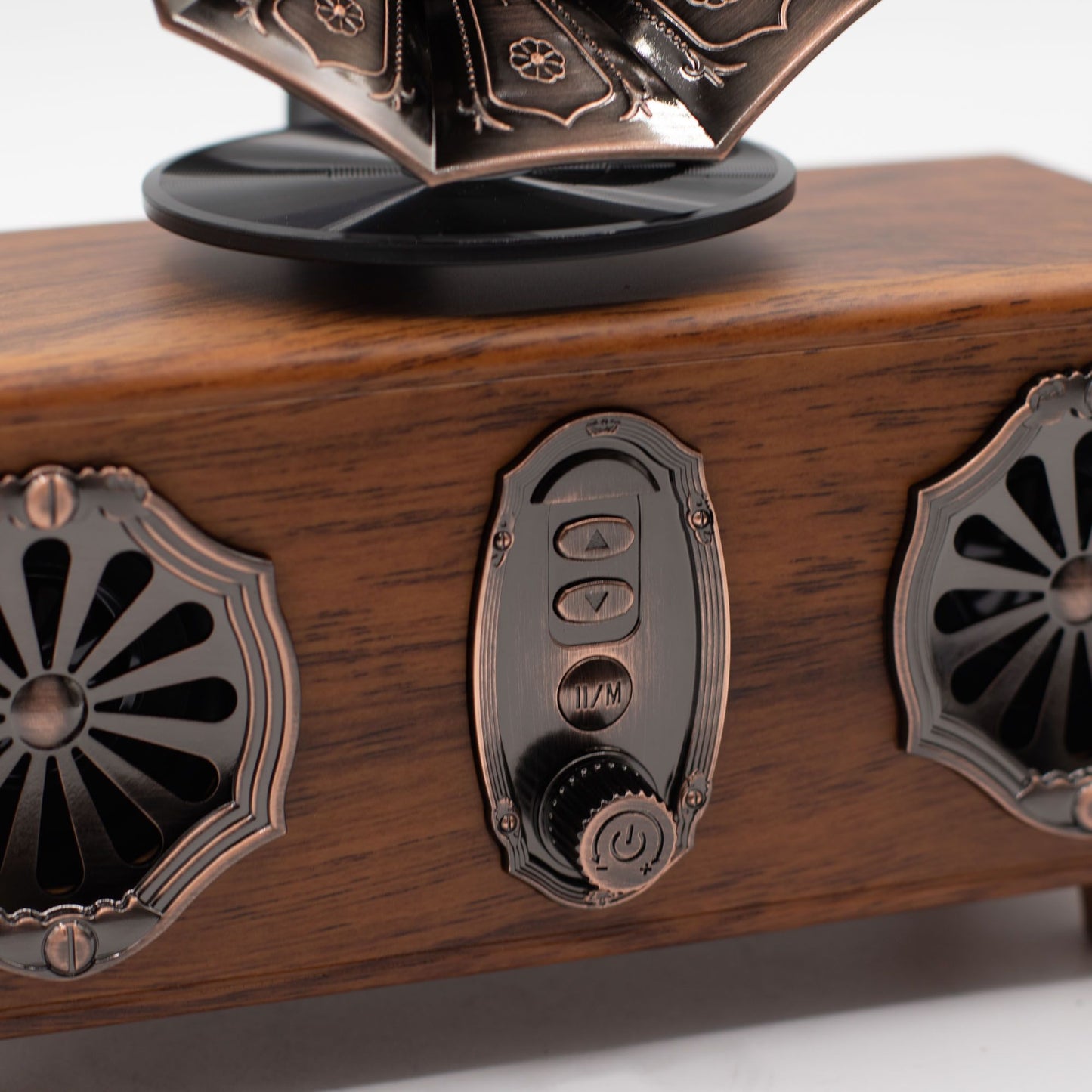 Retro mini dupla gramofon hangszóró – Bluetooth – 2 x 5,4 watt