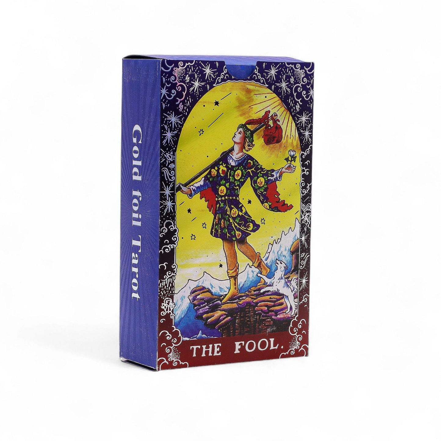 Kék fóliás tarot kártya készlet - Mandala - füzettel