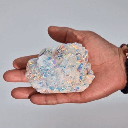 Nagy méretű, továbbfejlesztett kvarc – Aura Angyalkvarc (kb. 300-450g 8-15cm)