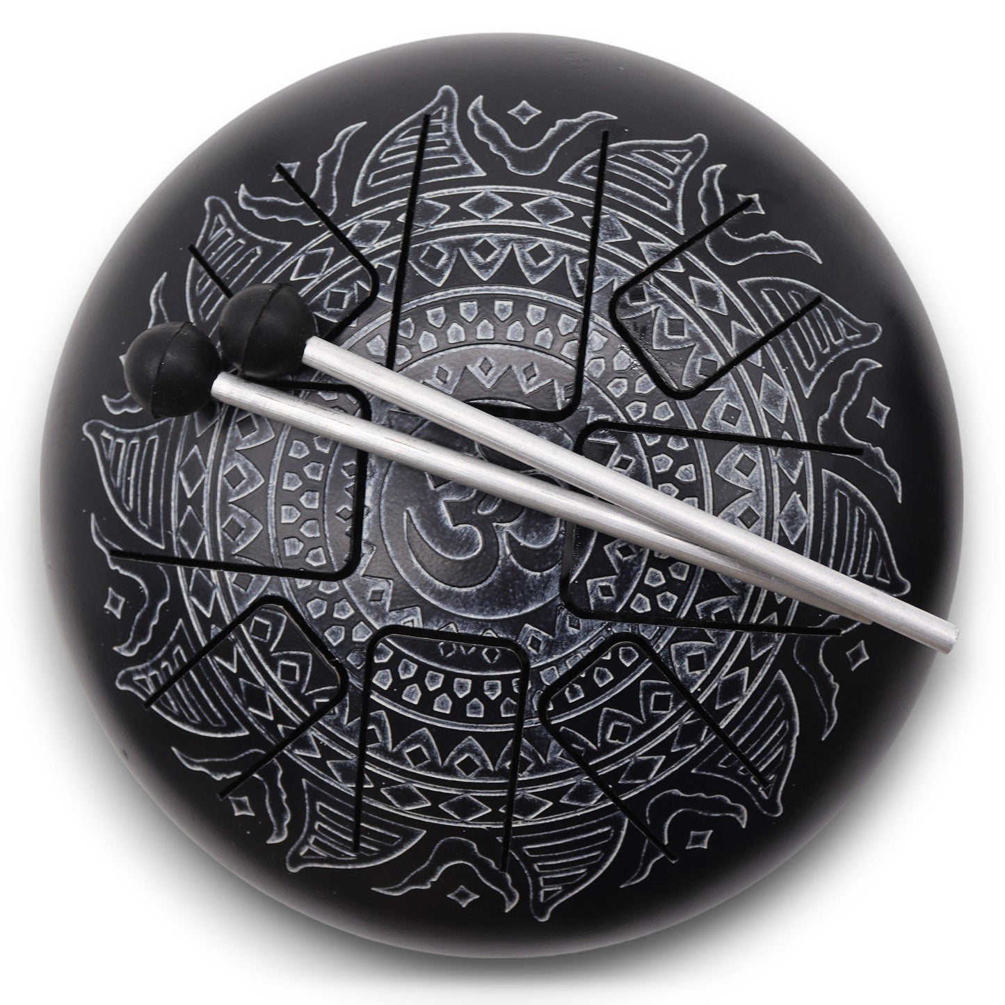 Med acéllapos Happy dobok Om mandala gravírozással - 22x15 cm