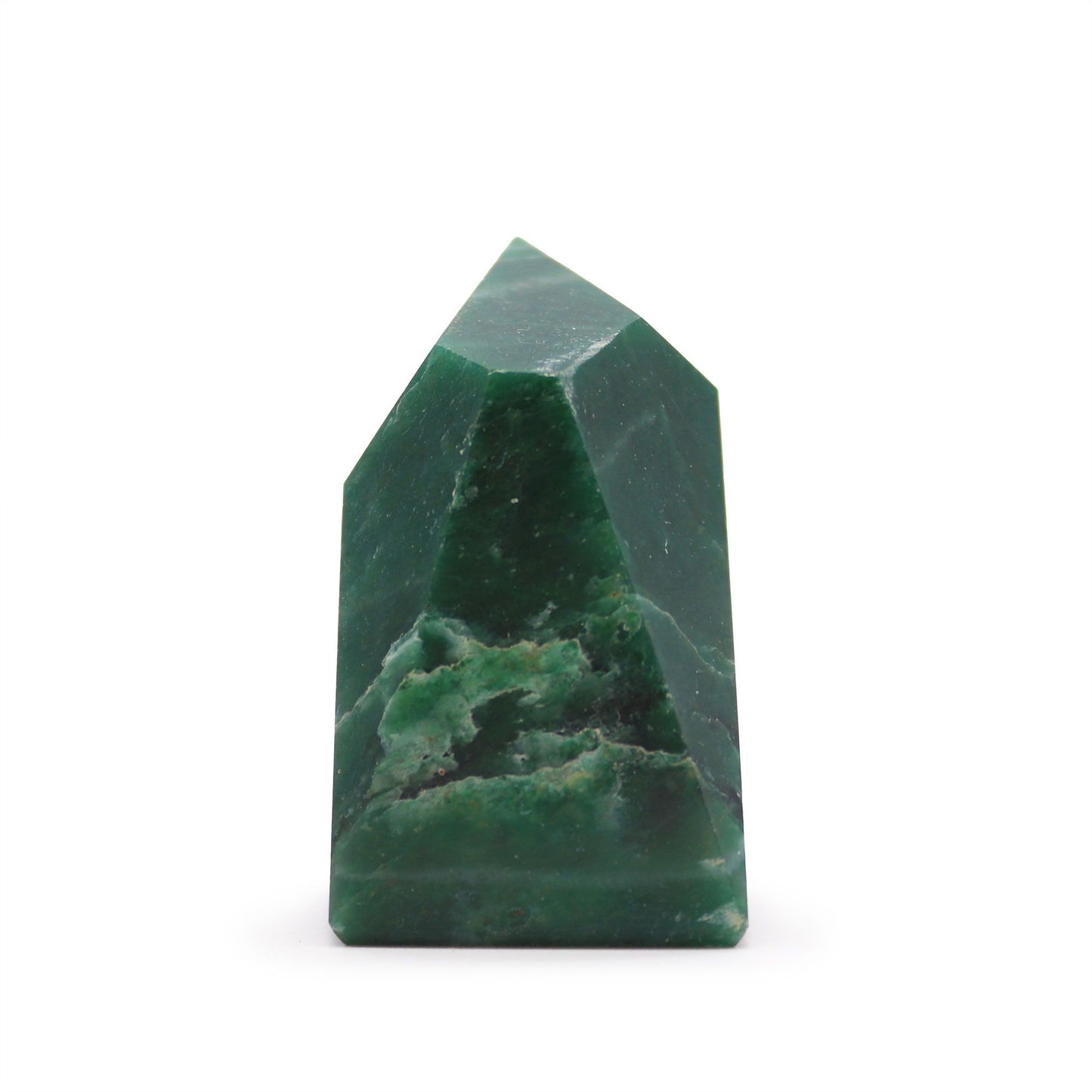 Drágakő csúcsok kb. 6cm (0.5KG) - Indiai Jáde (kb. 8 darab)