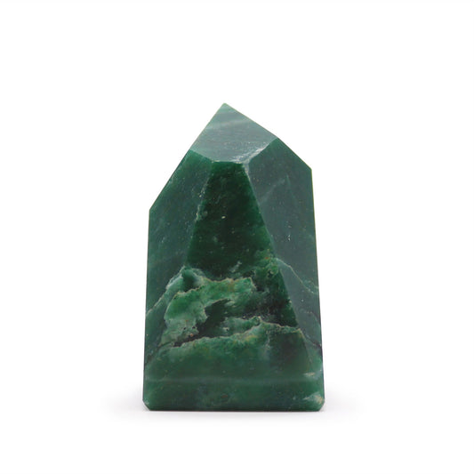 Drágakő csúcsok kb. 6cm (0.5KG) - Indiai Jáde (kb. 8 darab)