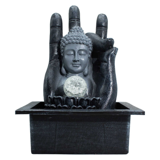 Buddha Kéz & Fej Asztali Vízesés (20x25x35cm)