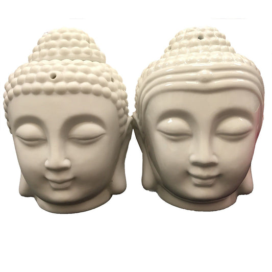 Buddha fej olajpárologtató - Fehér