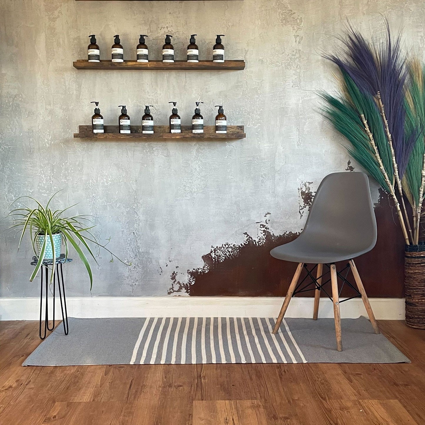 Indiai pamutszőnyeg - 70x170cm - Szürke
