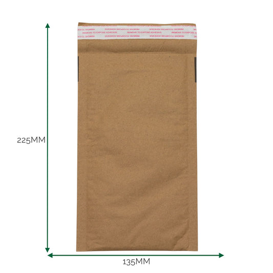 Kraft Párnázott Méhsejtes Boríték (135x225+40mm)