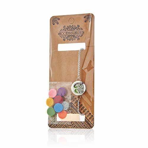 Aromaterápiás Ékszer Láncos Karkötő - Angyalszárnyak - 20mm