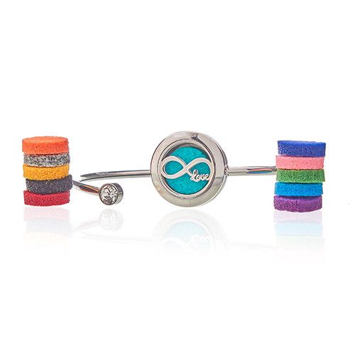Aromaterápiás Ékszer Kristály Karkötő - Végtelen Szerelem - 20mm