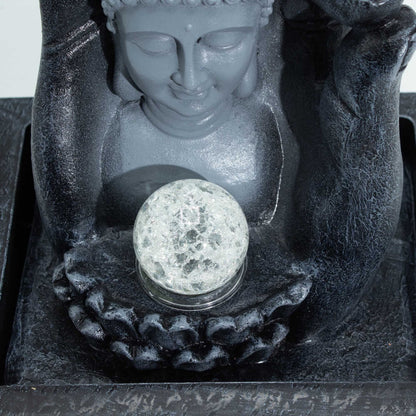 Buddha Kéz & Fej Asztali Vízesés (20x25x35cm)