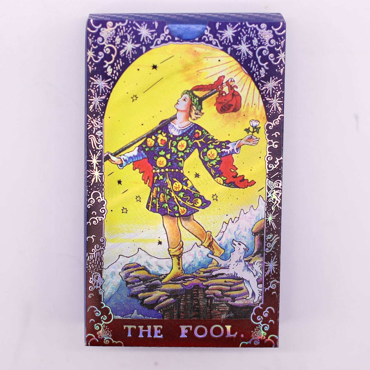 Kék fóliás tarot kártya készlet - Mandala - füzettel