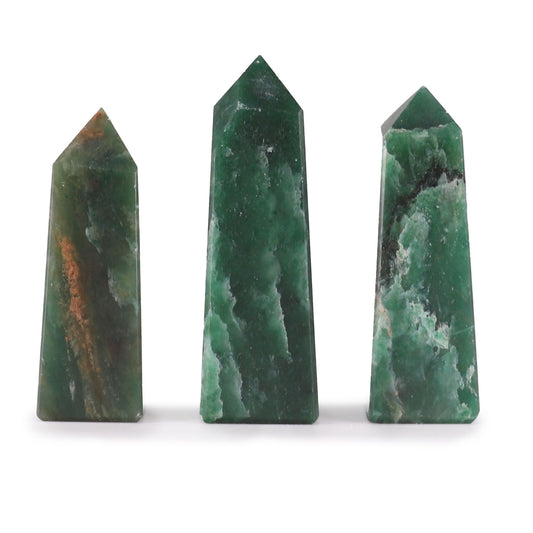 Drágakő obeliszk csúcs kb. 5cm - Indiai jade