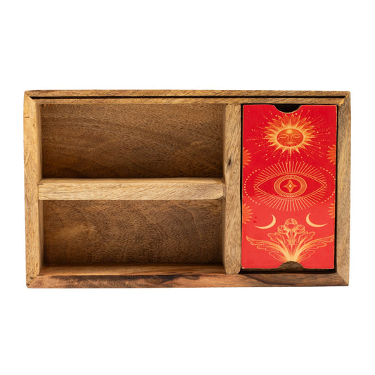 Háromrészes Tarot Doboz Kártyatartóval